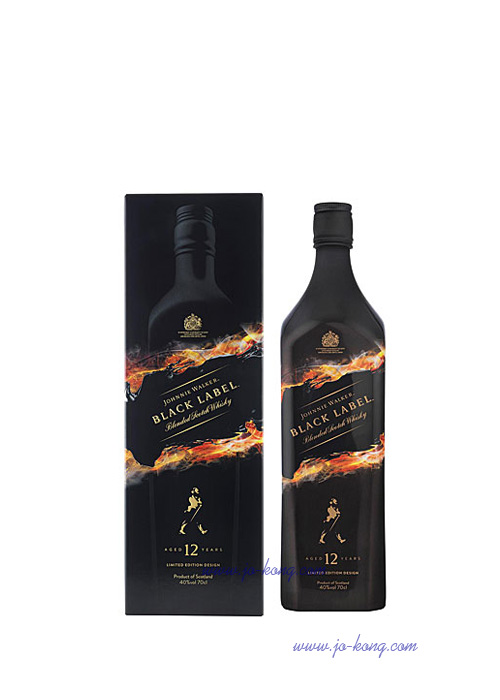 約翰走路Johnnie Walker黑牌12年 火烈焰限定版 1L 1