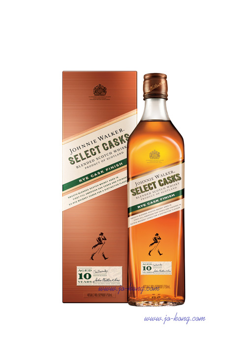 約翰走路Johnnie Walker波本10年 裸麥雙桶威士忌 1