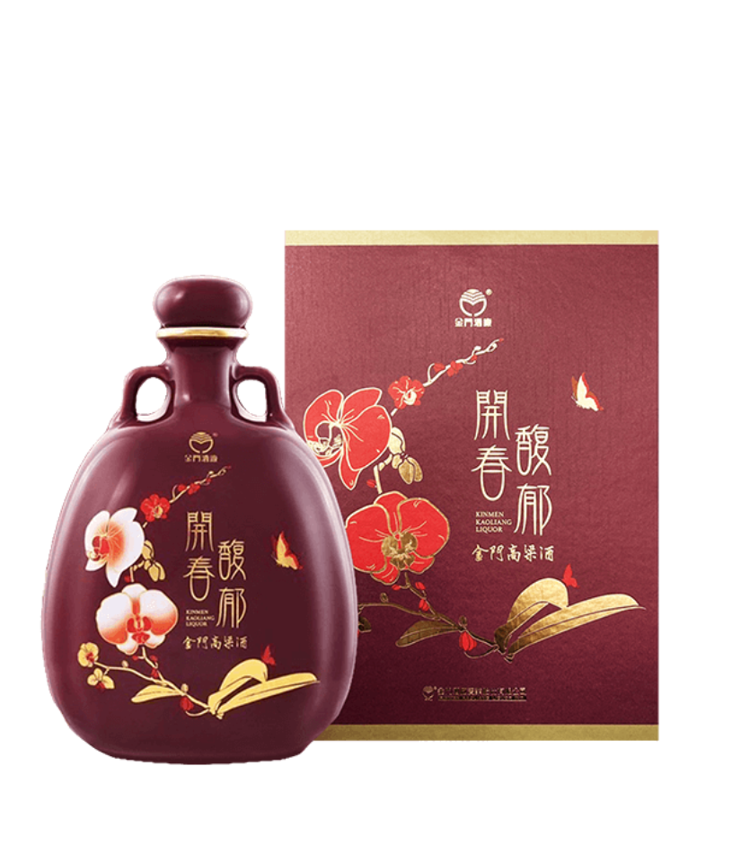 金門高粱開春馥郁 蘭花版瓷瓶(2023)